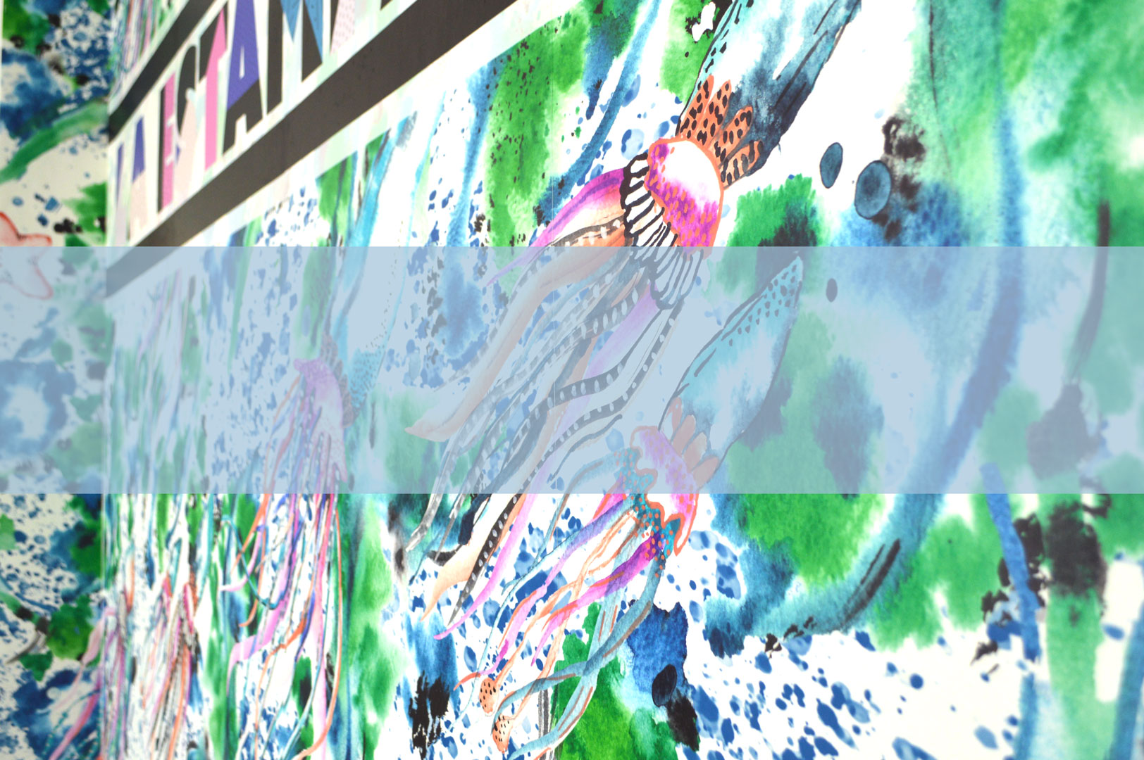 Custom wallpaper printed by La Estampación